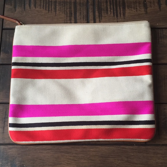 Kate Spade Large Clutch Soft Canvas - Picture 2 of 8
